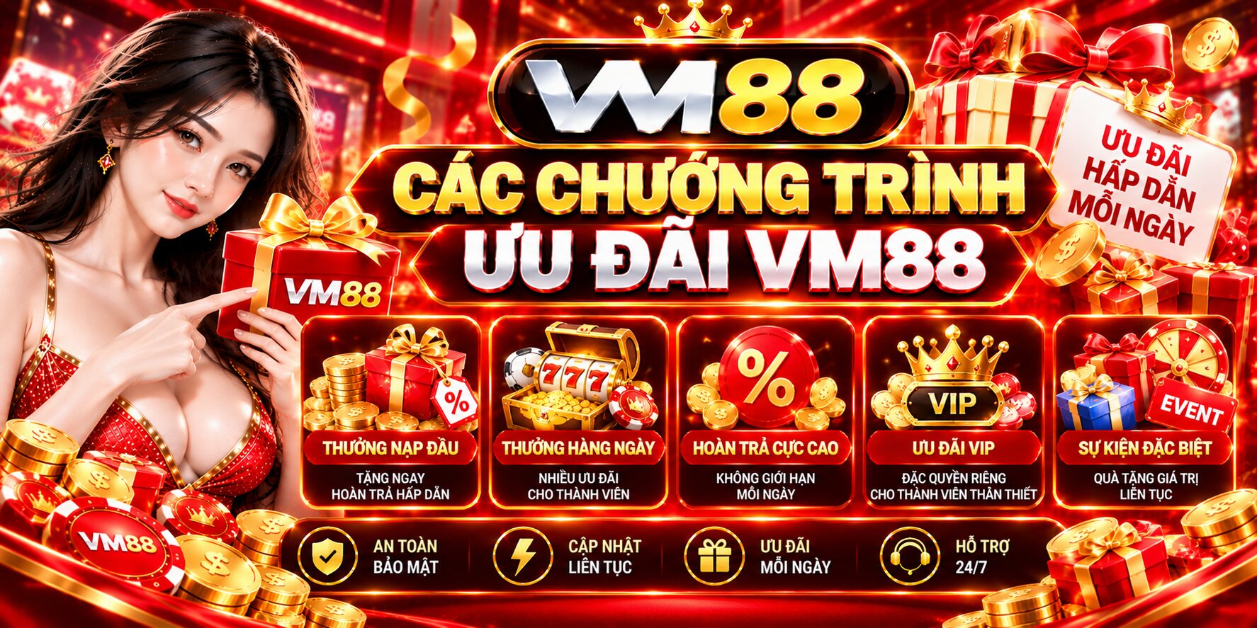 Các chương trình ưu đãi VM88